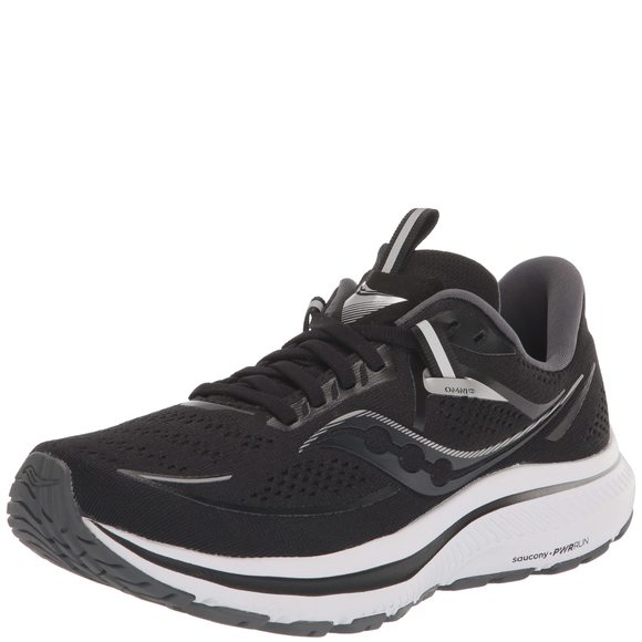 Saucony Women's Omni 21 Running Shoe, Black/White, 7.5 - Picture 1 of 1